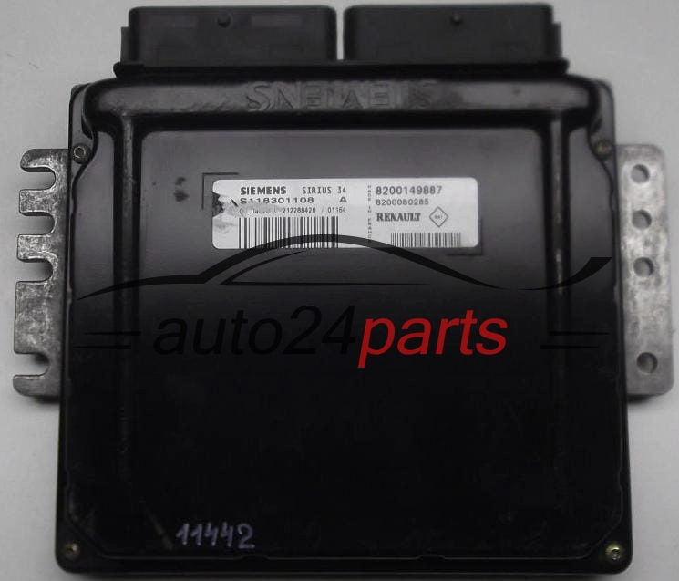 CENTRALINA DO MOTORE RENAULT SCENIC 1.6 S118301108A, 8200149887