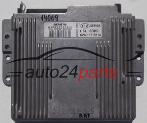 CALCULATEUR MOTEUR KIA SEPHIA SIEMENS K103735103 G, K103735103G, K240 18 881A, K24018881A