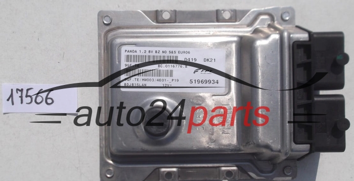 KOMPUTER STEROWNIK SILNIKA FIAT PANDA 1.2 51969934, 9GF.TE