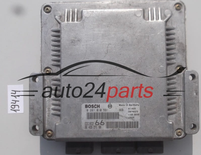 KOMPUTER STEROWNIK SILNIKA CITROEN PEUGEOT FIAT 2.0 HDI BOSCH 0 281 010 591, 0281010591, 96 435 271 80, 9643527180 
