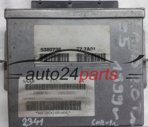 ECU ENGINE CONTROLLER SAAB 9-5 2.0 5380738 5380076 09378729 9378729 T7.7A01