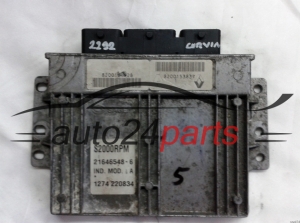 ECU CENTRALITA DE MOTOR RENAULT LAGUNA 1.6 8200164728 8200153837 S2000RPM 21646548-6, 216465486