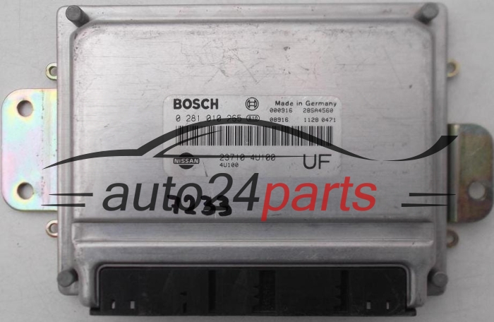 KOMPUTER STEROWNIK SILNIKA NISSAN ALMERA 2.0 TD DI BOSCH 0281010265, 0 281 010 265, 237104U100, 23710-4U100 UF