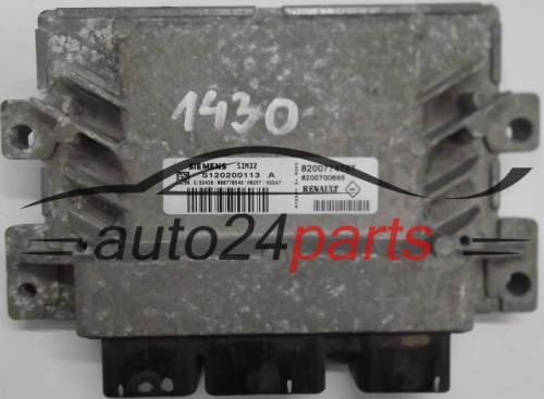 CENTRALINA DO MOTORE RENAULT TWINGO 1.2 SIEMENS S120200113A, S120200113 A, 8200774747, 8200700695