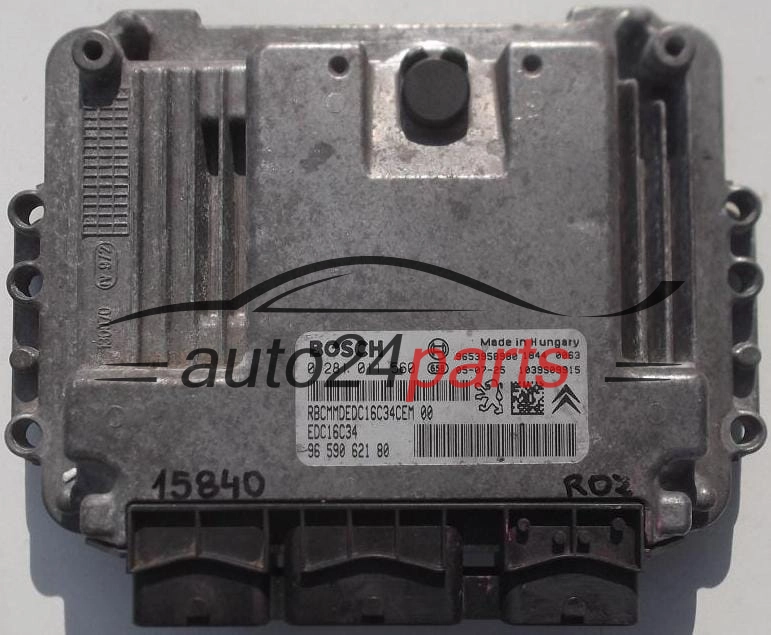 MOTORSTEUERGERÄT ECU STEUERGERAT PEUGEOT 206 1.6 HDI BOSCH 0 281 011 560, 0281011560, 96 590 621 80, 9659062180