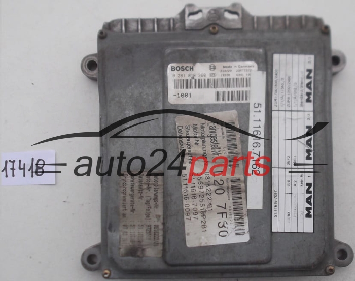 MOTOR MAN L2000 BOSCH 0 281 010 260, 0281010260 