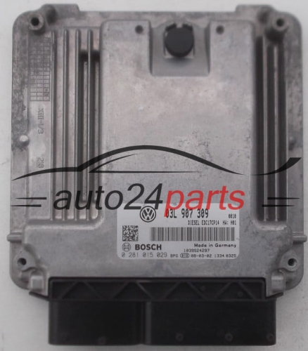 CALCULATEUR MOTEUR VOLKSWAGEN GOLF PASSAT 2.0 TDI BOSCH 0 281 015 029, 0281015029, 03L 907 309, 03L907309, EDC17CP14