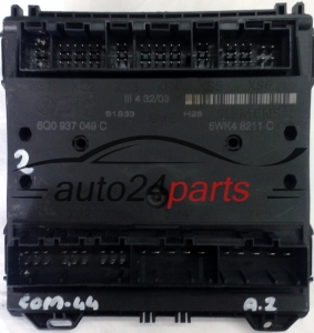 CENTRALKA MODUL STEROWNIK KOMFORTU 6Q0937049C, 6Q0 937 049 C, SIEMENS 5WK4 8211 C, 5WK48211C SEAT IBIZA SKODA FABIA VW POLO - 