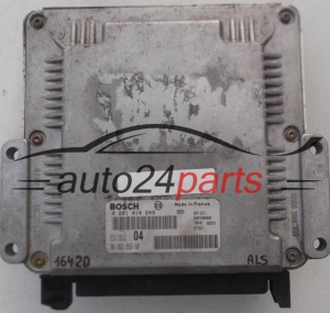 Μονάδα Ελέγχου Κινητήρα CITROEN XSARA PICASSO PEUGEOT 306 2.0 HDI BOSCH 0 281 010 249, 0281010249, 96 362 569 80, 9636256980