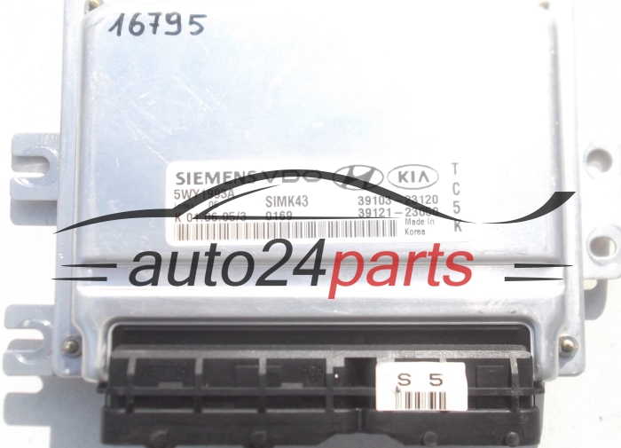 MOTORSTEUERGERÄT ECU STEUERGERAT KIA SPORTAGE 2.0 SIEMENS 5WY1993A, 39103-23120, 3910323120, 39121-23050, 3912123050