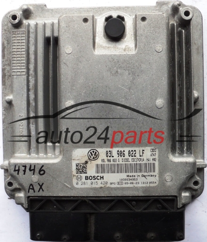 ECU ENGINE CONTROLLER VW VOLKSWAGEN GOLF 2.0 TDI 03L906022LF