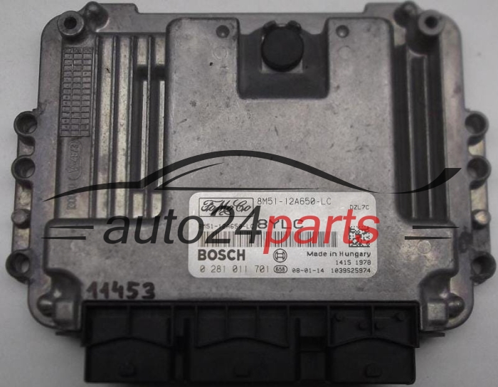 Μονάδα Ελέγχου Κινητήρα FORD FOCUS 1.6 TDCI BOSCH 0 281 011 701, 0281011701, 8M5112A650LC, 8M51-12A650-LC