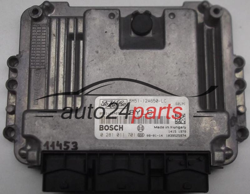 Μονάδα Ελέγχου Κινητήρα FORD FOCUS 1.6 TDCI BOSCH 0 281 011 701, 0281011701, 8M5112A650LC, 8M51-12A650-LC