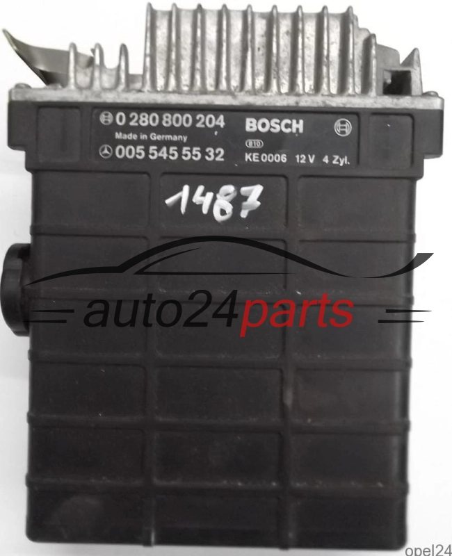 CALCULATEUR MOTEUR MERCEDES W201 W124 2.3 BOSCH 0 280 800 204, 0280800204, 005 545 55 32, 0055455532