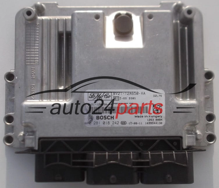 Μονάδα Ελέγχου Κινητήρα FORD 1.6 TDCI BOSCH 0 281 018 242,  BV21-12A650-XA