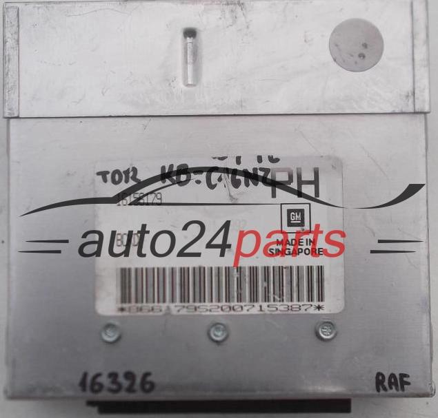 CENTRALINA MOTORE OPEL ASTRA 1.6 C16NZ GM 16156179 PH