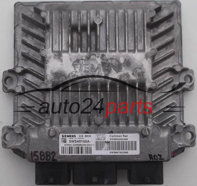 KOMPUTER STEROWNIK SILNIKA CITROEN PEUGEOT 2.2 HDI SIEMENS 5WS40145A-T