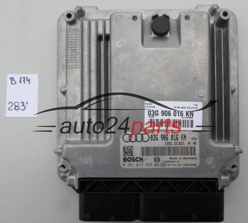 KOMPUTER STEROWNIK SILNIKA AUDI A4 2.0 TDI BOSCH 0 281 013 293,  03G906016KN