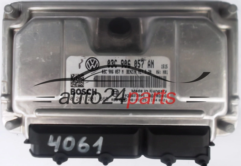 ΜΟΝΑΔΑ ΕΛΕΓΧΟΥ ΚΙΝΗΤΗΡΑ SKODA ROOMSTER 1.6 03C906057AN,  03C906057M, BOSCH 0261201665