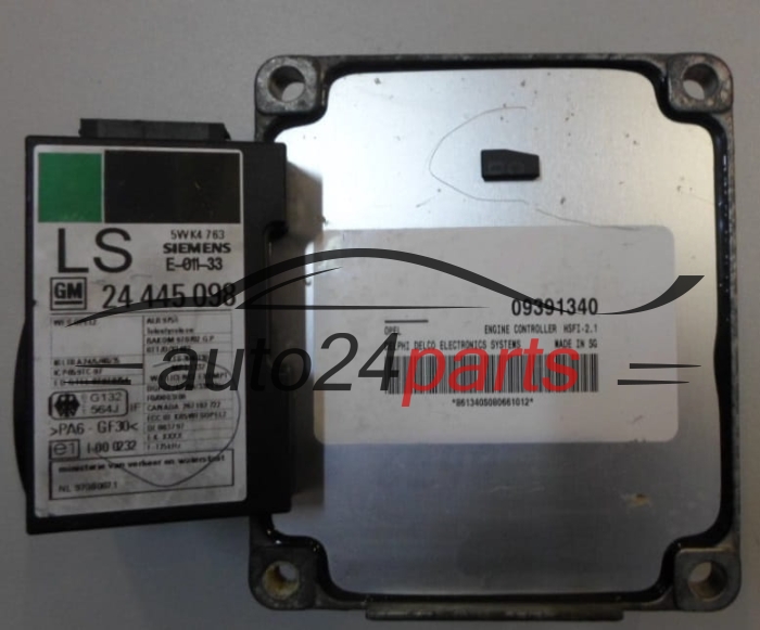 MOTORSTEUERGERÄT ECU STEUERGERAT OPEL ASTRA CORSA VECTRA ZAFIRA 1.4 Z14XE 1.6 Z16XE Z16SE DELPHI DELCO 09391340, 9391340, HSFI-2.1