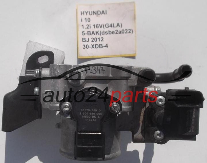 Σώμα πεταλούδας HYUNDAI i10 35170-26910, 3517026910, 9 600 930 006, 9600930006, 30-XDB-4, 30XDB4 