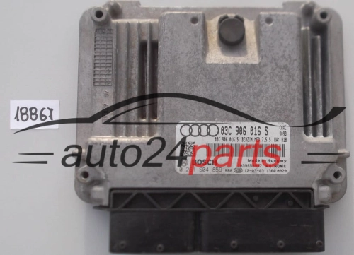 KOMPUTER STEROWNIK SILNIKA AUDI A3 1.4 TFSI BOSCH 0 261 S04 859,  03C 906 016 S