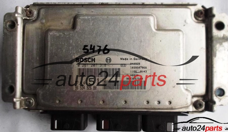 ECU ENGINE CONTROLLER CITROEN XSARA PICASSO 1.6 BOSCH 0 261 207 318