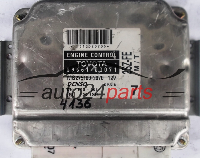 ΜΟΝΑΔΑ ΕΛΕΓΧΟΥ ΚΙΝΗΤΗΡΑ TOYOTA YARIS 1.3 2SZ-FE 896610D071