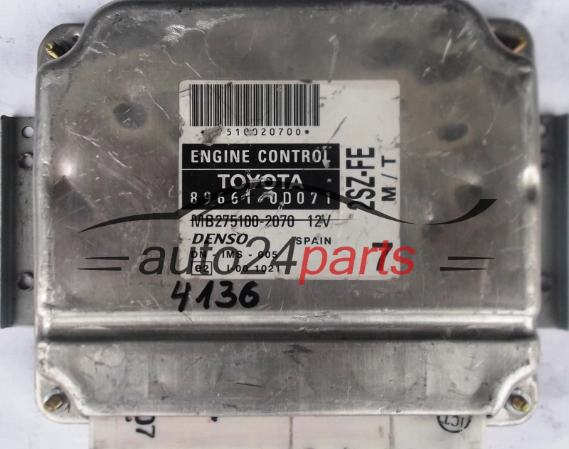 ΜΟΝΑΔΑ ΕΛΕΓΧΟΥ ΚΙΝΗΤΗΡΑ TOYOTA YARIS 1.3 2SZ-FE 896610D071
