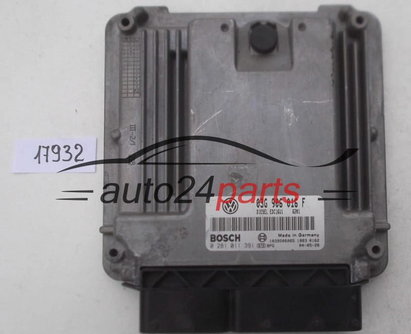 ΜΟΝΑΔΑ ΕΛΕΓΧΟΥ ΚΙΝΗΤΗΡΑ SKODA OCTAVIA 2.0 TDI BOSCH 0 281 011 391, 0281011391, 03G 906 016 F, 03G906016F