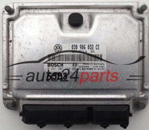 CENTRALINA MOTORE VW VOLKSWAGEN POLO 1.0 030906032CE, BOSCH 0 261 207 184, 0261207184, ME7.5.10 3541