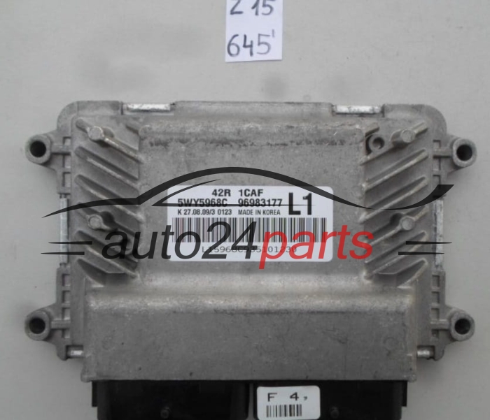 CENTRALINA DO MOTORE CHEVROLET AVEO 5WY5968C, 96983177