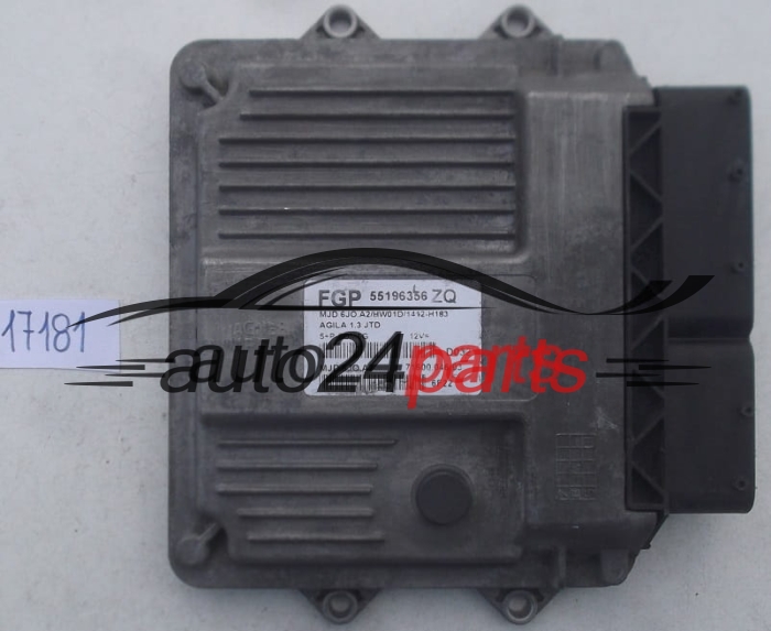 Μονάδα Ελέγχου Κινητήρα OPEL AGILA 1.3 JTD MAGNETI MARELLI MJD 6JO.A2, MJD6JOA2, MJD6J0A2, FGP 55196356 ZQ, 71600.046.03, 7160004603