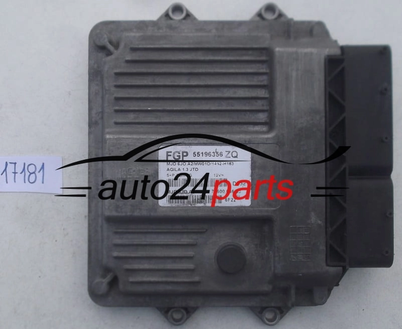 Μονάδα Ελέγχου Κινητήρα OPEL AGILA 1.3 JTD MAGNETI MARELLI MJD 6JO.A2, MJD6JOA2, MJD6J0A2, FGP 55196356 ZQ, 71600.046.03, 7160004603