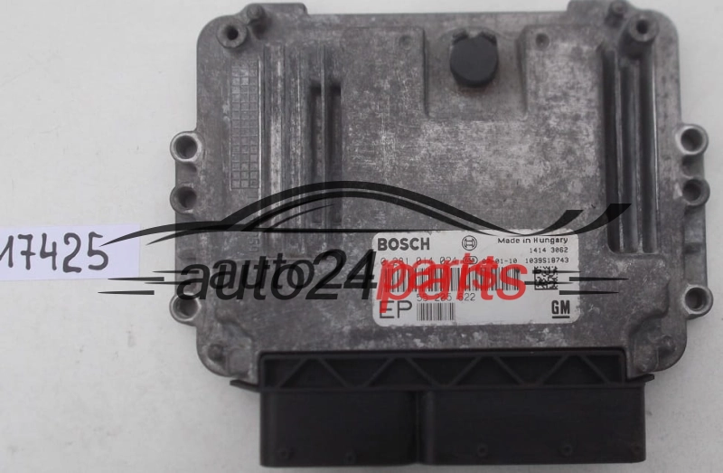 MOTORSTEUERGERÄT ECU STEUERGERÄT OPEL ASTRA ZAFIRA 1.9 CDTI BOSCH 0 281 014 024, 0281014024, GM 55 205 622 EP