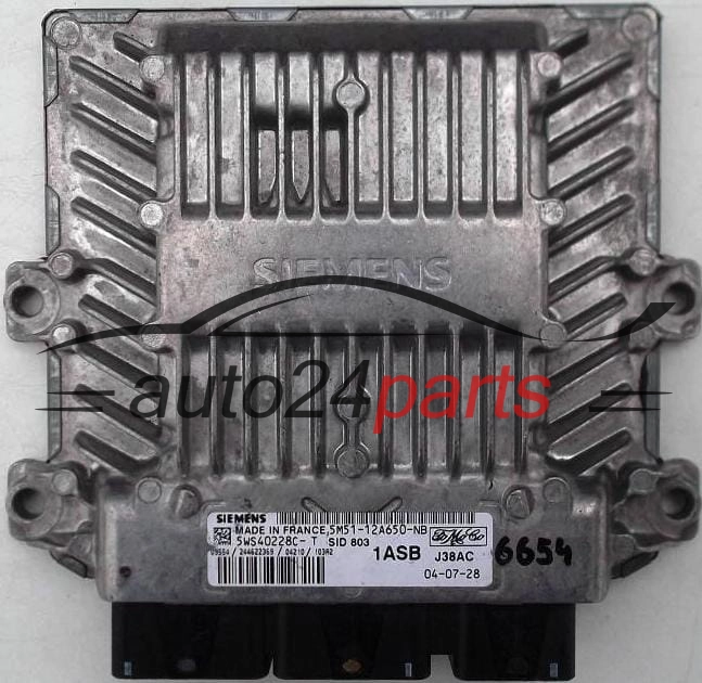 ECU CENTRALITA DE MOTOR  FORD FOCUS 2.0 TDCI SIEMENS 5WS40228C-T, FoMoCo 5M51-12A650-NB