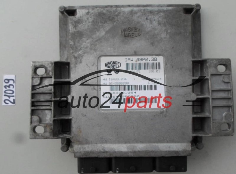 KOMPUTER STEROWNIK SILNIKA PEUGEOT 206 MAGNETI MARELLI IAW 48P2.38, IAW48P238, 16469034, 9642606280, 16379054, 9644500980