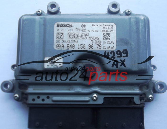 MERCEDES W169 A200 2.0 CDI A6401509079, 6401509079, A 640 150 90 79 BOSCH 0281013519, 0 281 013 519