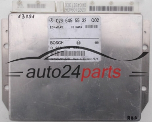 Mονάδα ελέγχου αβς ESP+BAS MERCEDES E KLASA W210 BOSCH 0 265 109 436, 0265109436, 026 545 55 32, 0265455532