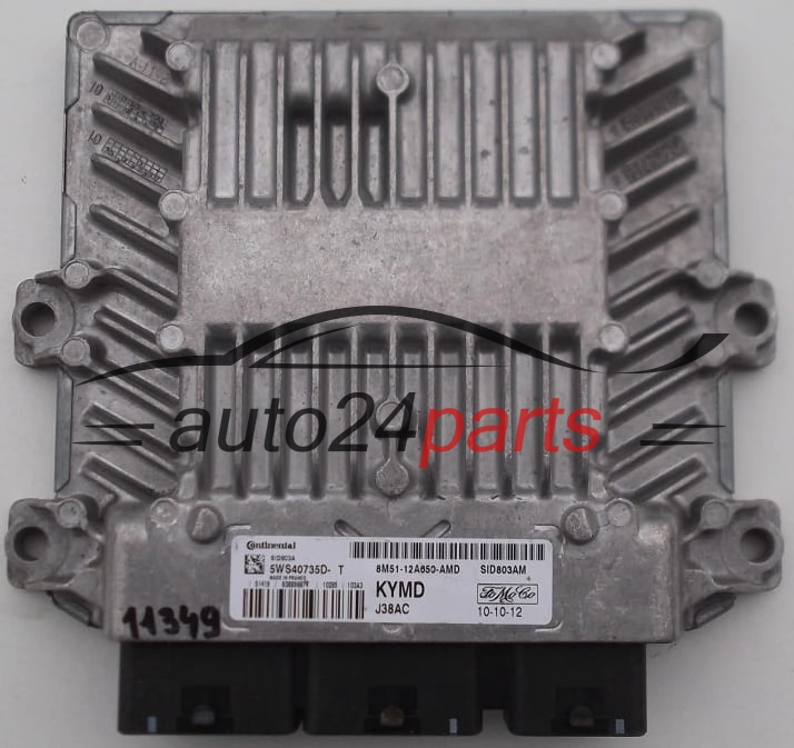 CALCULATEUR MOTEUR FORD FOCUS 8M51-12A650-AMD, 8M5112A650AMD, 5WS40735D-T, KYMD