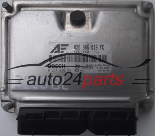 ECU ENGINE CONTROLLER VW VOLKSWAGEN SHARAN SEAT ALHAMBRA 1.9 TDI 038906019FC