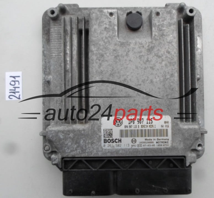 ECU ENGINE CONTROLLER SEAT LEON 2.0 TFSI BOSCH 0 261 S02 113, 0261S02113, 1P0 907 115, 1P0907115, MED9.1