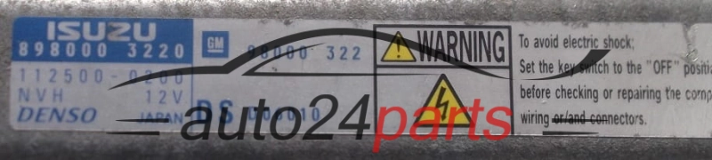 CALCULATEUR MOTEUR OPEL MERIVA 1.7 CDTI ISUZU 898000 3220,  DENSO 112500-0200, 1125000200, GM  98000322