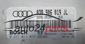 ECU CENTRALITA DE MOTOR  AUDI A4 1.9 TDI BOSCH 0 281 011 036,  038 906 019 JL