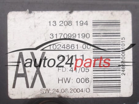 Schermo del display multifunzione radio OPEL ASTRA H ZAFIRA B GM 13 208 194 AX, 1024861-00