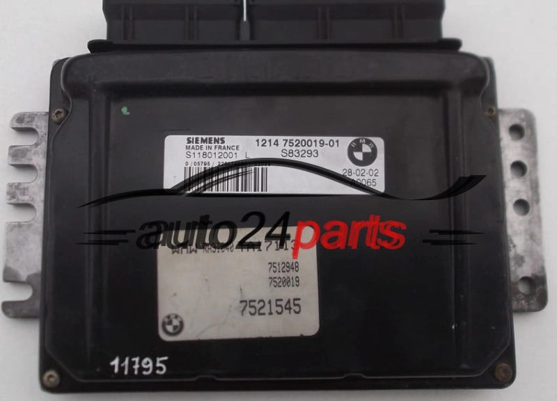 CALCULATEUR MOTEUR MINI ONE COOPER 1.6 SIEMENS S118012001 M, S118012001M, 1214 7520019-01, 1214752001901