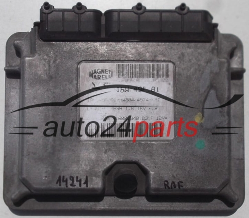 ECU ENGINE CONTROLLER FIAT LANCIA LYBRA MAGNETI MARELLI IAW 49F.B1, IAW49FB1, 61600.340.03, 6160034003 