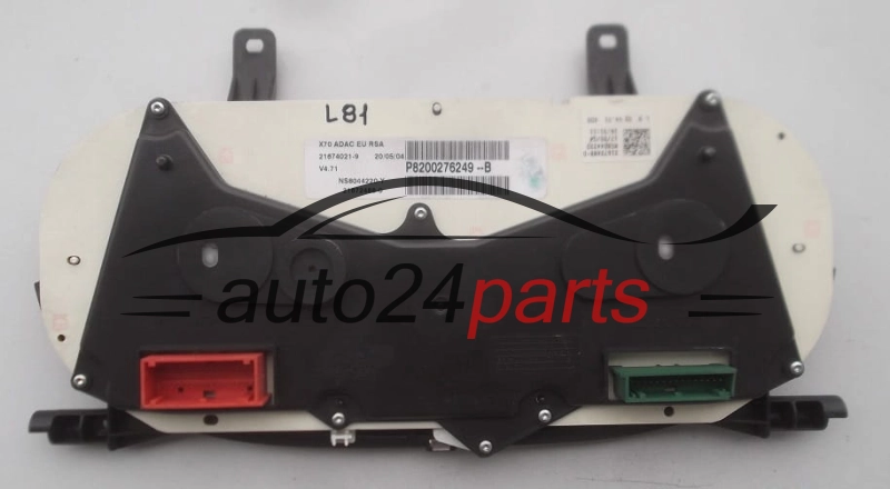 RENAULT MASTER JOHNSON CONTROLS 21674021-9, 216740219, 21672488-0, 216724880, P8200276249 B, P8200276249B
