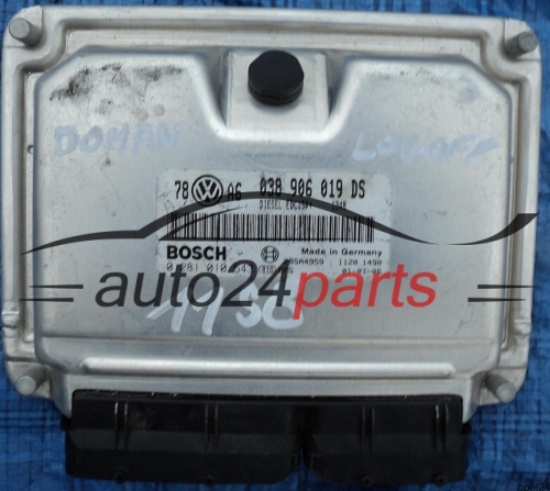 MOTORSTEUERGERÄT ECU STEUERGERÄT VW VOLKSWAGEN PASSAT 1.9 TDI 038906019DS, BOSCH 0 281 010 543, 0281010543