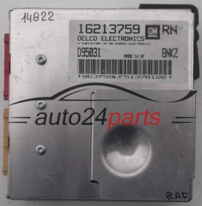 KOMPUTER STEROWNIK SILNIKA OPEL CORSA TIGRA 1.4 1.6 16213759 RN, 16213759RN, D95031, BNKZ - 14822